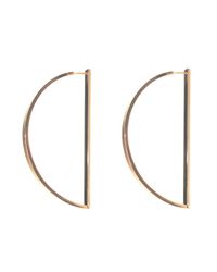 Uncommon Matters - Pink Open Circle Rose Earrings - Lyst