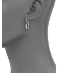 Ippolita | Metallic Stella Diamond & Sterling Silver Oval Drop Earrings | Lyst
