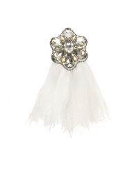 Matthew Williamson | White Swarovski Crystal Brooch | Lyst