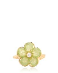 Ferragamo | Green Anemone Ring | Lyst