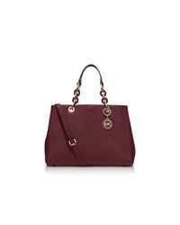MICHAEL Michael Kors | Purple Satchel - Cynthia Medium | Lyst