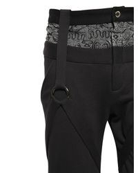 Nicopanda | Black Paneled Cotton Jogging Pants | Lyst