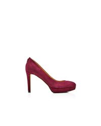 Ivanka Trump | Purple Kimo Almond Toe Platform Pumps | Lyst