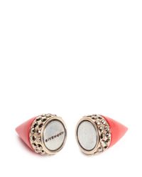 Givenchy | Red Small Double Cone Magnetic Earring | Lyst