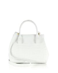 Nancy Gonzalez | White Small Crocodile Satchel | Lyst
