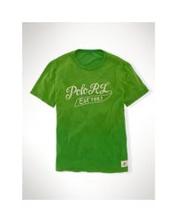 Polo Ralph Lauren | Green "polo Rl" Graphic T-shirt for Men | Lyst