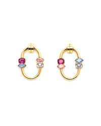 Lizzie Fortunato - Metallic Harajuku Hoop Earrings - Lyst