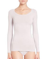 Hanro | Gray Touch Feeling Long-sleeve Top | Lyst