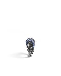 John Hardy | Braided Chain Ring With Blue Sapphire | Lyst