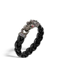 John Hardy | Metallic Naga Bracelet With Color Change Garnet for Men | Lyst