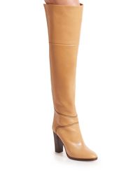Chloé | Natural Leather Over-the-knee Boots | Lyst