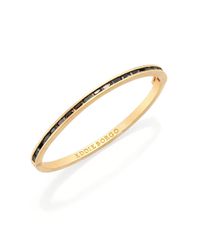 Eddie Borgo | Metallic Crystal & Enamel Bangle Bracelet/goldtone | Lyst