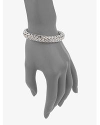John Hardy | Metallic Diamond, Sterling Silver & 18K White Gold Bracelet | Lyst