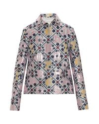 Mary Katrantzou | Multicolor Jaquard Grid Jacket | Lyst