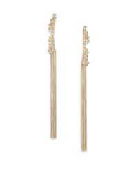 Alexis Bittar | Metallic Miss Havisham Liquid Pave Fringed Crystal Drop Earrings | Lyst