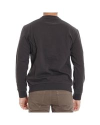 Armani Jeans | Blue Sweater Fleece Crewneck Logo for Men | Lyst