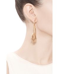 Oscar de la Renta | Metallic Tulip Earrings | Lyst