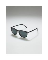 Polo Ralph Lauren | Black Thin Round Sunglasses for Men | Lyst