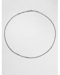 Robin Rotenier | Metallic Black Rhodium Chain Necklace | Lyst