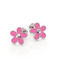 Marc By Marc Jacobs | Pink Carry Forward Daisy Stud Earrings/silvertone | Lyst