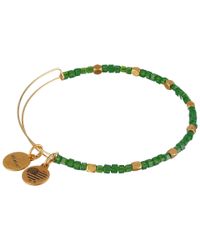 ALEX AND ANI | Green Odyssey Expandable Wire Bangle | Lyst