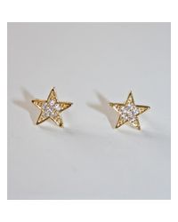 Tai | Metallic Cz Star Stud | Lyst