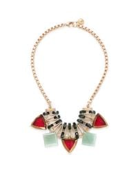 Scho | Metallic Jade Plate Glass Bead Necklace | Lyst