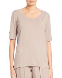 Hanro | Brown Micromodal Yoga Top | Lyst