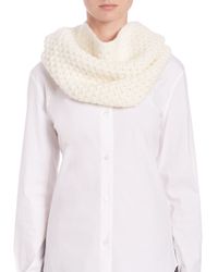 Portolano | White Popcorn-knit Wool-blend Neckwarmer | Lyst