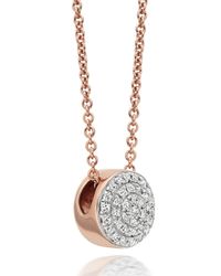Monica Vinader | Metallic Pave Diamond Necklce | Lyst