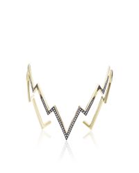 Venyx | Metallic Black Rhodium Miss Zeus Arm Cuff | Lyst
