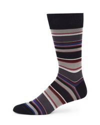 Paul Smith | Blue Albermarle Multi-striped Socks for Men | Lyst