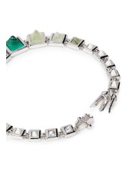 Eddie Borgo | Multicolor Graduated Gemstone Pyramid Bracelet | Lyst
