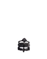 Iosselliani | Black Zircon Stacked Ring | Lyst