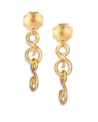 Stephanie Kantis | Metallic Signature Double Scroll Drop Earrings | Lyst