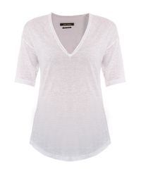 Isabel Marant | White Minea Linen T Shirt | Lyst