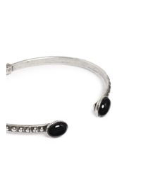 Ela Stone | Metallic 'simone' Stone Adjustable Cuff | Lyst
