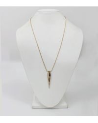 Monique Péan Metallic Walrus Ivory Pentagon Necklace