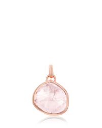 Monica Vinader | Pink Siren Bezel Pendant | Lyst