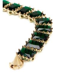 Eddie Borgo | Green Large Rectangle Estate Cubic Zirconia Bracelet | Lyst