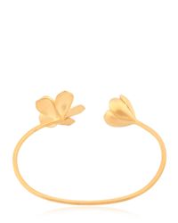 Jade Jagger | Metallic Frangipani Flower Twin Bracelet | Lyst