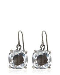 Bottega Veneta | Natural Cubic Zirconia Silver Earrings | Lyst