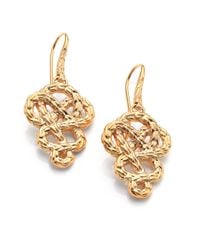 John Hardy | Metallic Classic Chain 18k Yellow Gold Braided Knot Drop Earrings | Lyst
