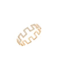 Anne Sisteron - Pink 14Kt Rose Gold Diamond Castle Ring - Lyst