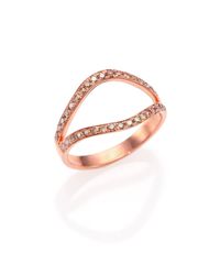 Marlo Laz | Pink Gypsy Champagne Diamond Nini Split Ring | Lyst
