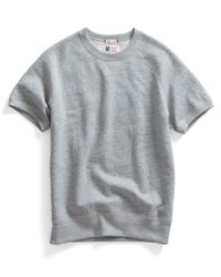 Todd Snyder | Gray Short Sleeve Sweatshirt In Grey Heather for Men | Lyst