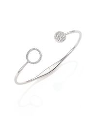 Adriana Orsini | Metallic Pavé Medallion Bracelet | Lyst