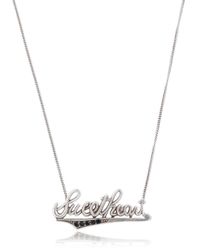 Saint Laurent | Metallic Sweetheart Necklace | Lyst