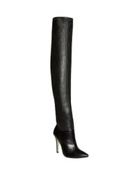 Alice + Olivia - Black Dae-St Shiny Leather Boot - Lyst
