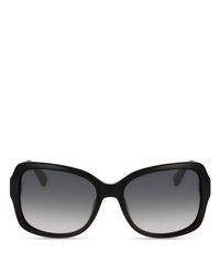 Diane von Furstenberg | Black Tallyanne Square Sunglasses | Lyst
